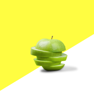 insalata di lattuga, mela e feta - mela verde